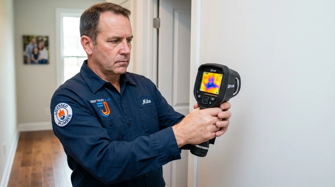 Thermal imaging leak detection by Johns Plumbing LLC in Ixonia